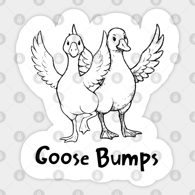 Goose Bumps, remember "the bump" dance we all did? Sticker by Luxinda